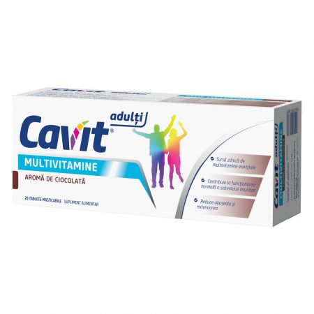 Cavit mulltivitamine ciocolata ,20 tablete masticabile