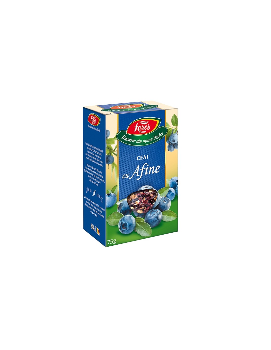 Ceaiuri - Ceai Aromfruct Afine, 20 plicuri, Fares, farmacieieftina.ro