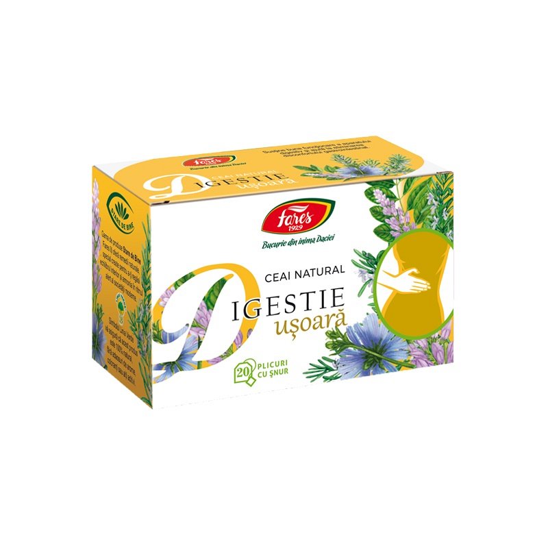 Ceaiuri - Ceai digestie usoara  20dz Fares, farmacieieftina.ro
