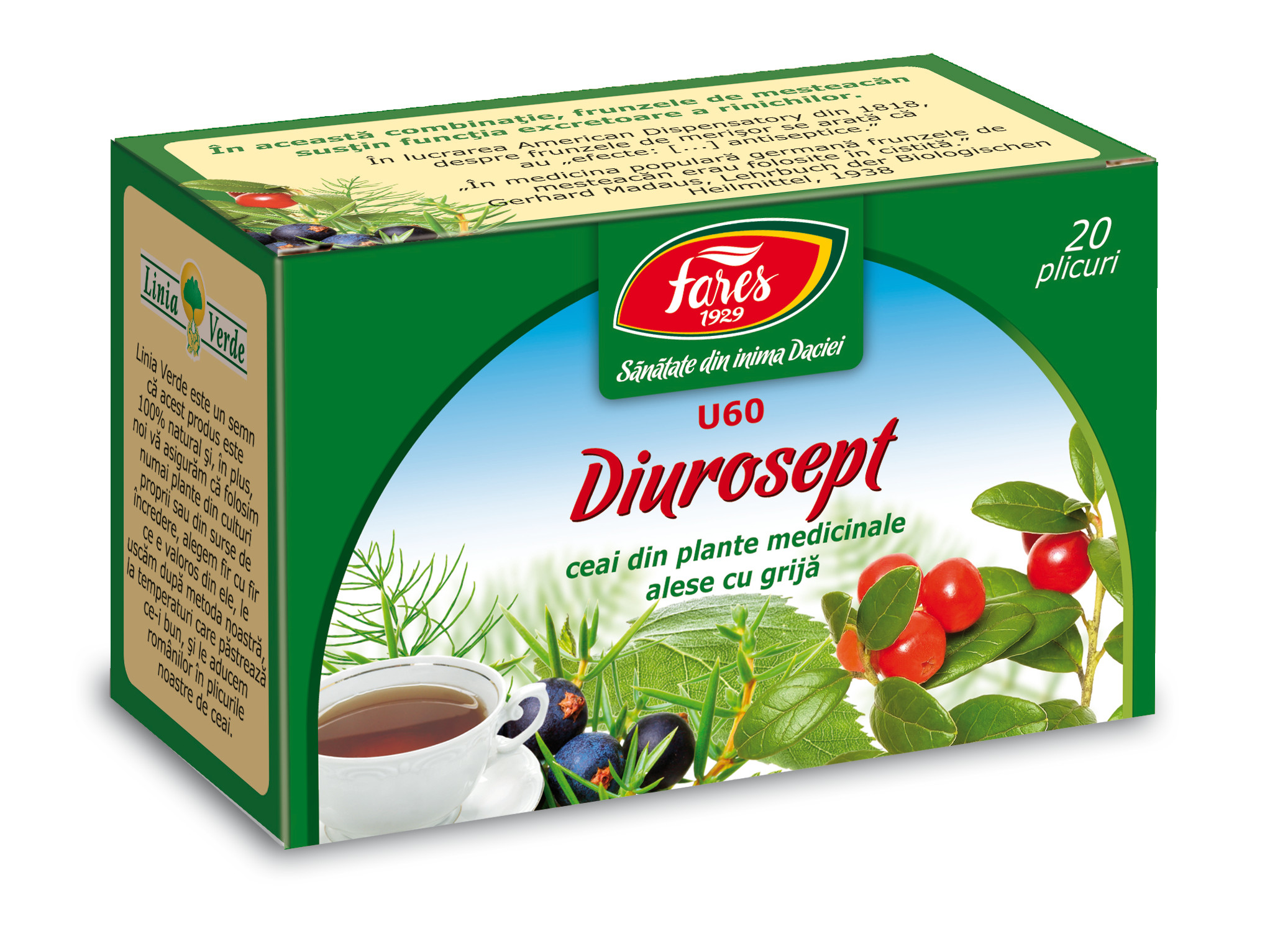 Ceaiuri - Ceai diurosept 50g Fares, farmacieieftina.ro