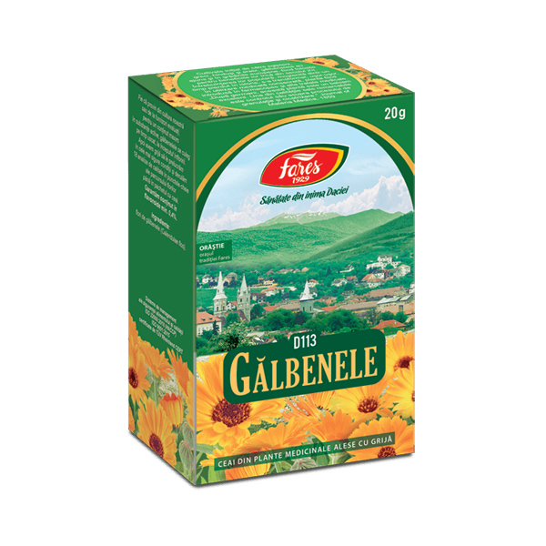 Ceaiuri - Ceai galbenele fl punga 20g  Fares, farmacieieftina.ro