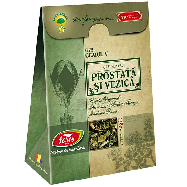 Ceaiuri - Ceai Prostata si Vezica, 50g, Fares, farmacieieftina.ro