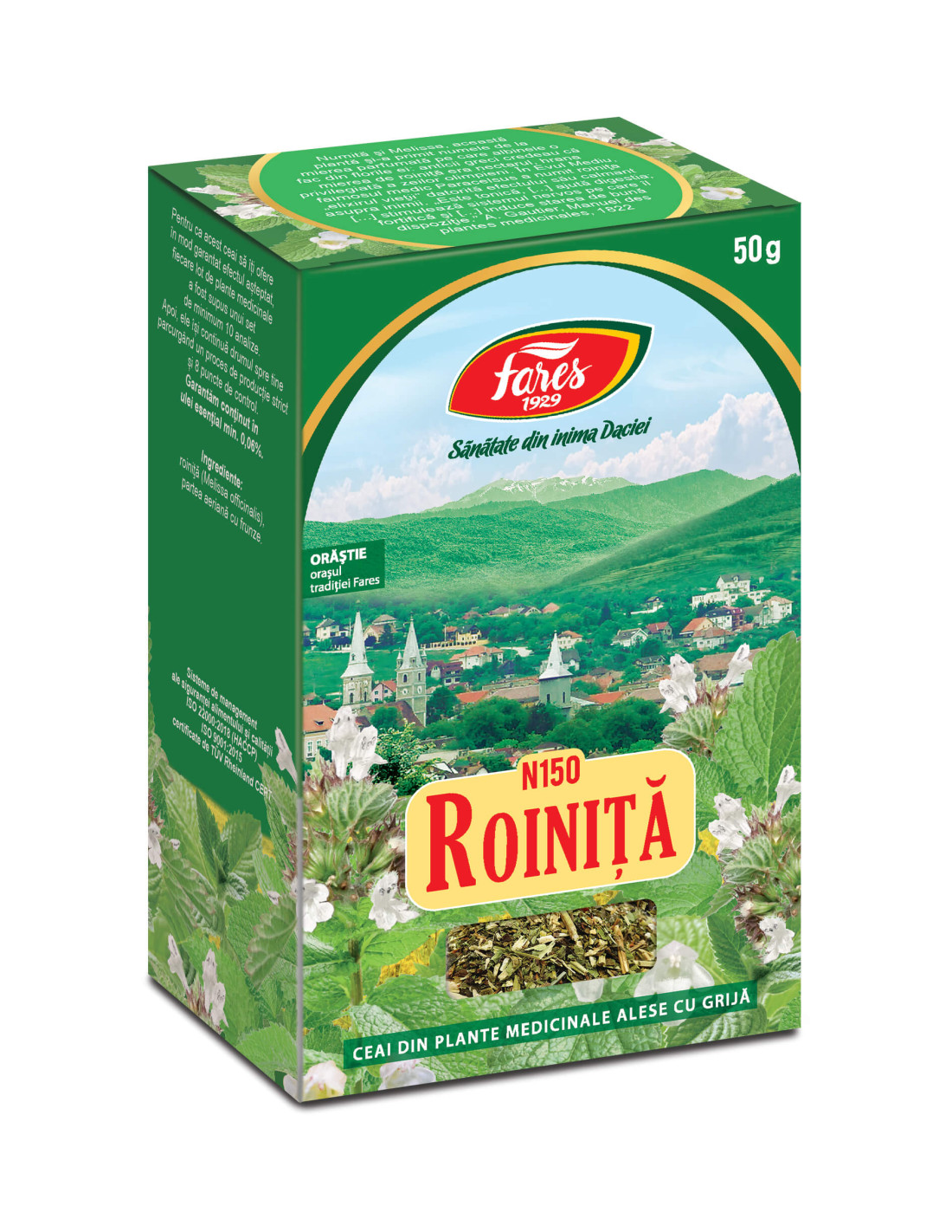 Ceaiuri - Ceai Roinita, 50 g vrac, Fares, farmacieieftina.ro