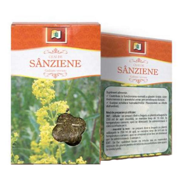Ceaiuri - Ceai Sanziene, 50 g, Stef Mar, farmacieieftina.ro