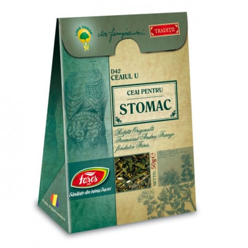 Ceaiuri - Ceai Stomac, 50 g,  Fares, farmacieieftina.ro