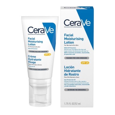 Cerave crema hidratanta de fata spf 25 ten normal-uscat 52 ml 097502