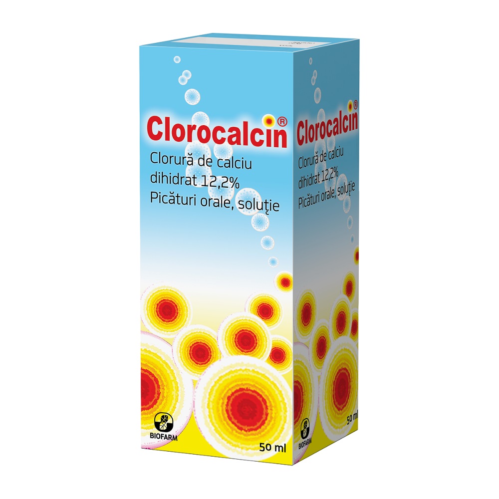 Alergii - Clorocalcin, 50 ml, Biofarm, farmacieieftina.ro