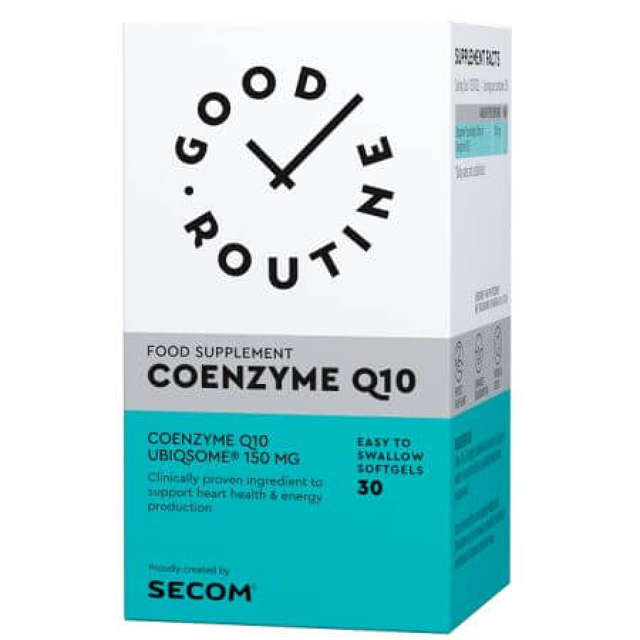 Tonice generale - Coenzima Q10 Good Routine, 30 capsule moi, Secom, farmacieieftina.ro