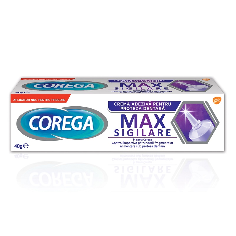 Adezivi proteza dentara - Corega Max Sigilare 40 Gr, farmacieieftina.ro