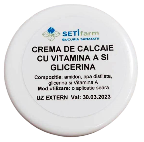   - Crema de Calcaie cu Vitamina A si Glicerina 30 g, farmacieieftina.ro