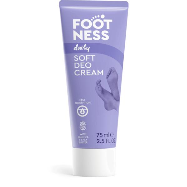 Crema picioare - Crema Deodorizanta Delicata 3 In 1 pentru Picioare  75ml  Footness, farmacieieftina.ro