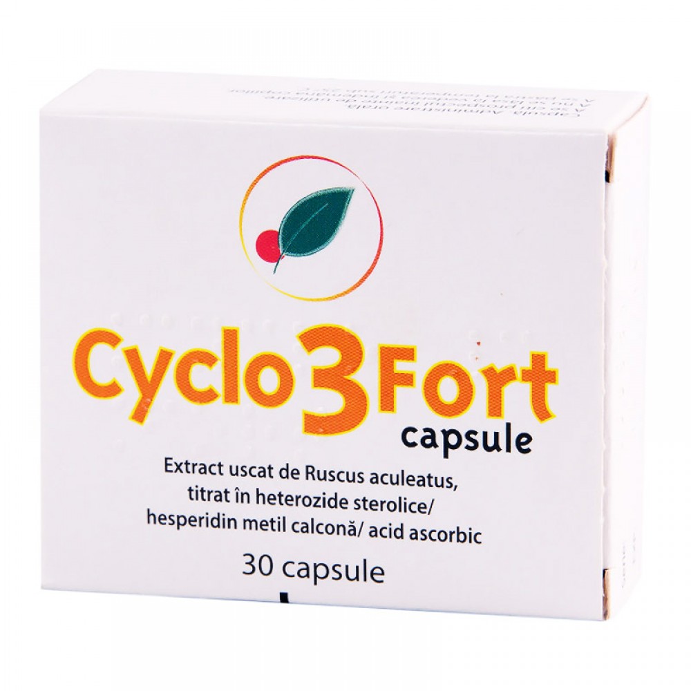 Afectiuni ale circulatiei - Cyclo 3 Fort, 30 Gelule, farmacieieftina.ro