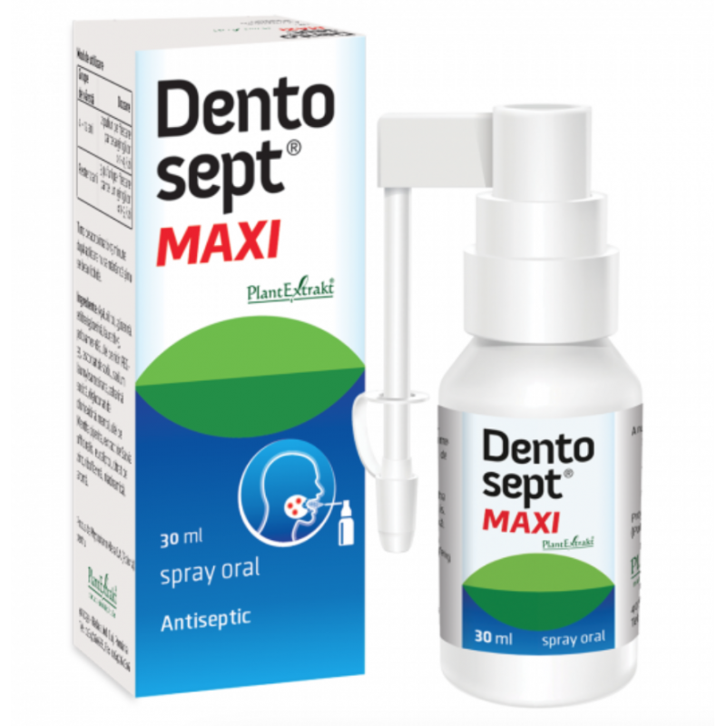 Afectiuni ale cavitatii bucale - Dentosept Maxi pentru Adulti Spray 30ml, farmacieieftina.ro