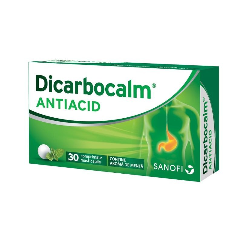 Antiacide/antisecretorii - Dicarbocalm, 30 Comprimate, farmacieieftina.ro