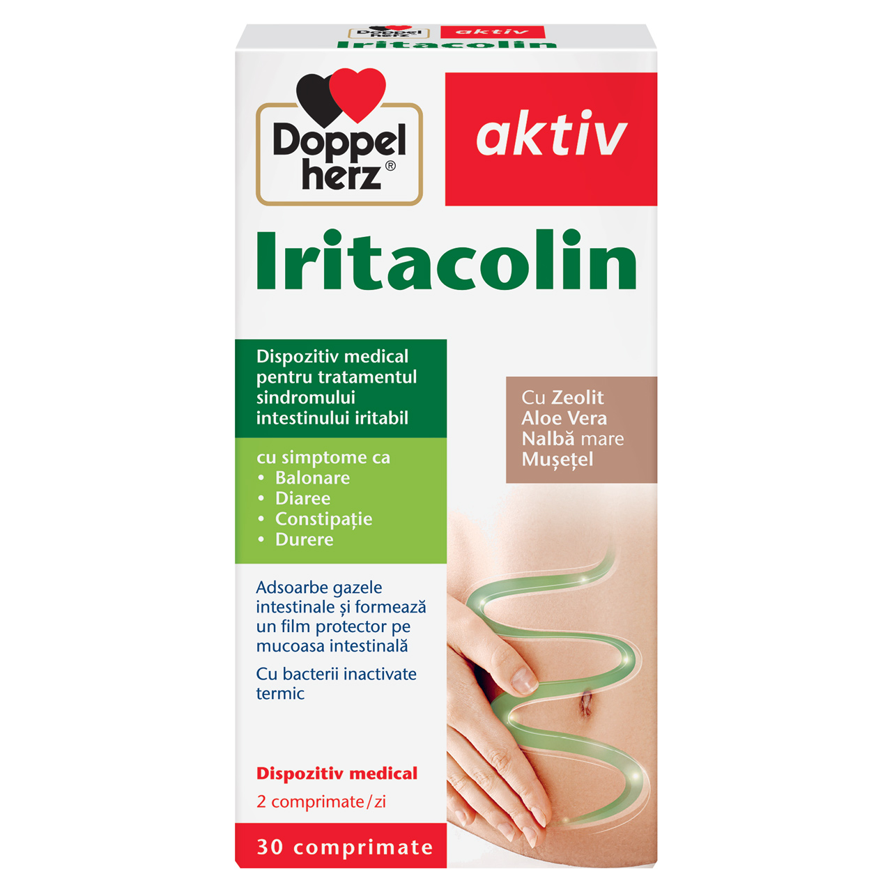 Afectiuni digestive si intestinale - Doppelherz Aktiv Iritacolin 30 cpr, farmacieieftina.ro