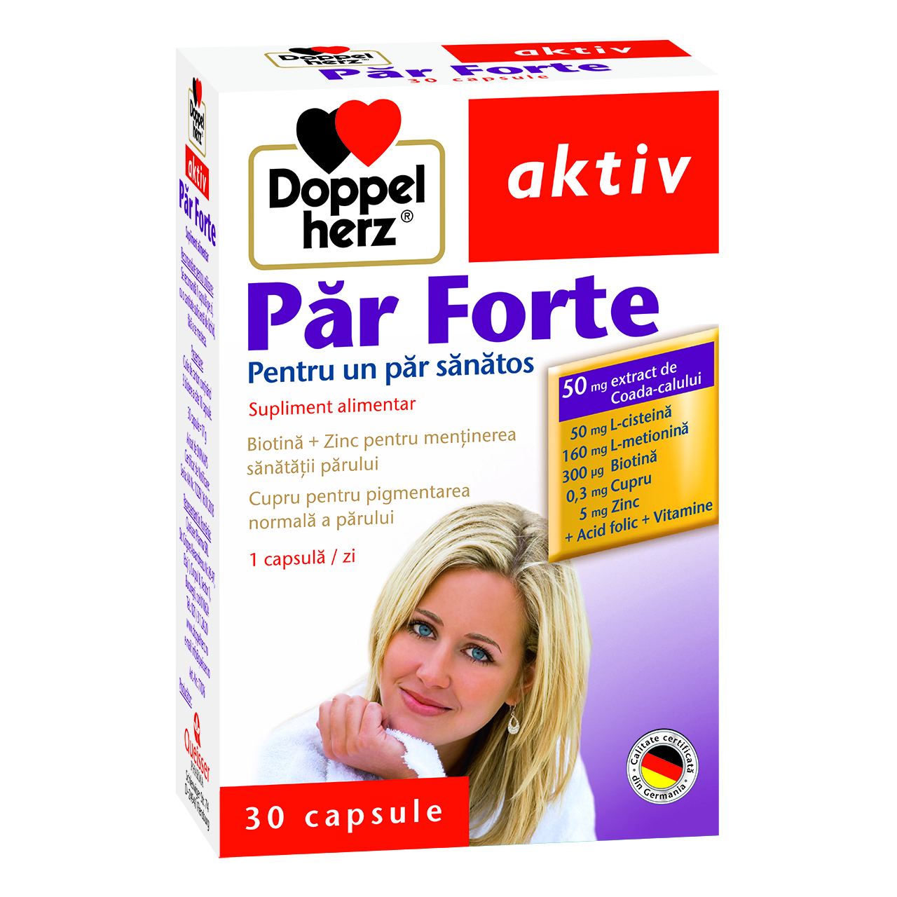 Ingrijire par - Doppelherz Aktiv  Par  Forte , 30 comprimate, farmacieieftina.ro