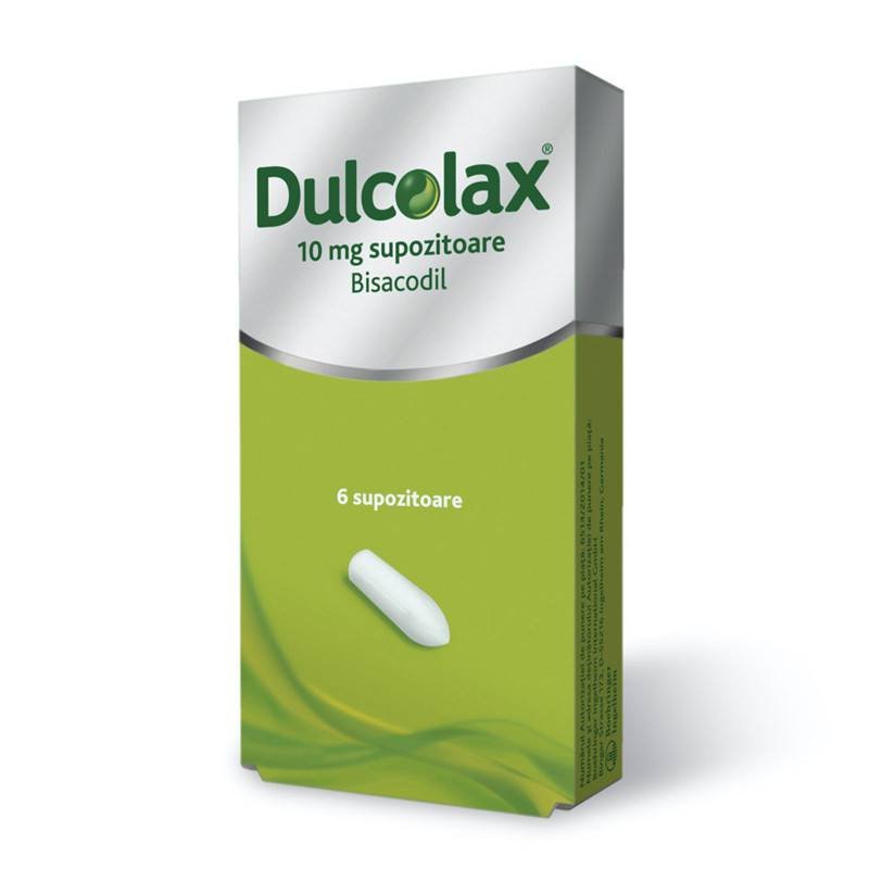 Afectiuni digestive si intestinale - Dulcolax  Supozitoare 10mg, 6 Buc, farmacieieftina.ro