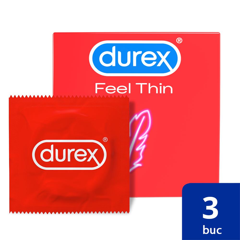 Anticonceptionale - Durex Feel Thin 3 buc, farmacieieftina.ro