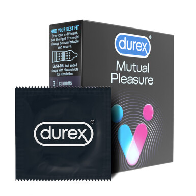 Anticonceptionale - Prezervative Durex Mutual Pleasure 3 buc , farmacieieftina.ro