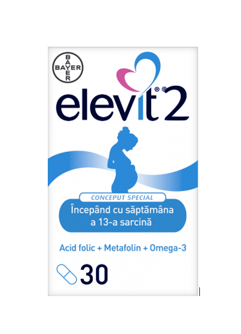 Suplimente sarcina - Elevit 2, 30 Capsule, farmacieieftina.ro