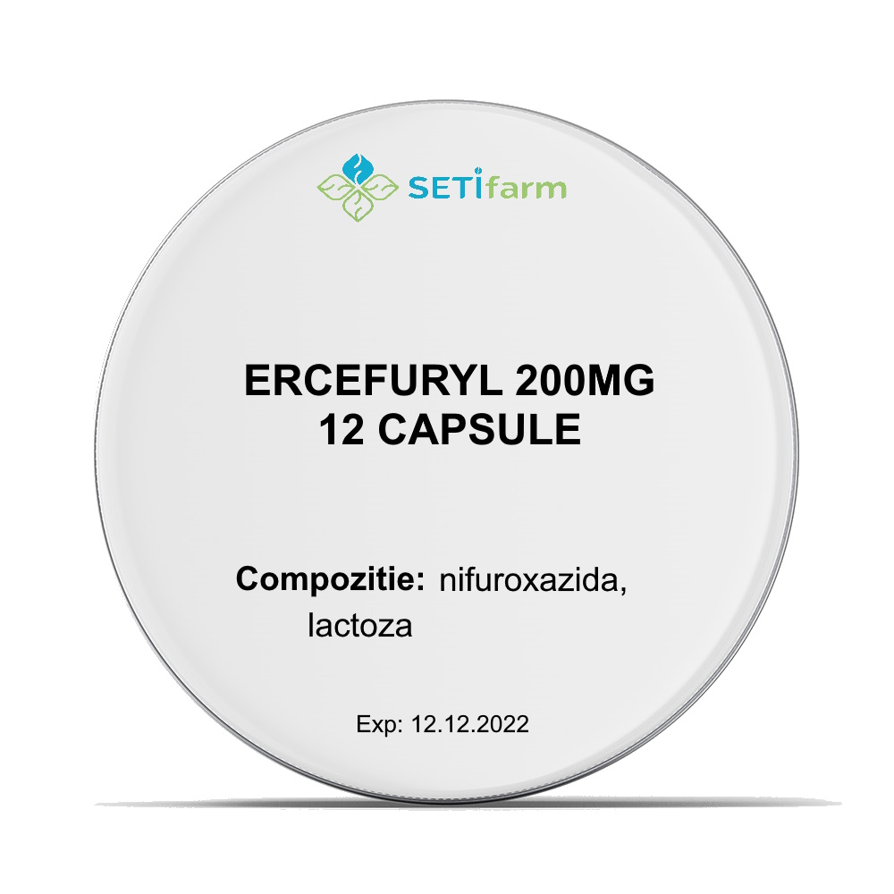 Afectiuni digestive - ERCEFURYL 200 MG x 12 CAPSULE, farmacieieftina.ro