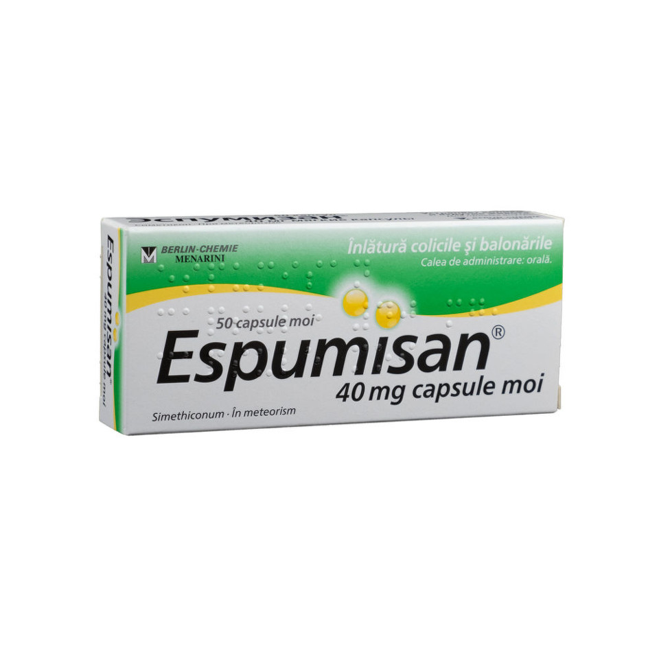 Afectiuni digestive si intestinale - Espumisan 40 mg, 50 Capsule Moi, farmacieieftina.ro