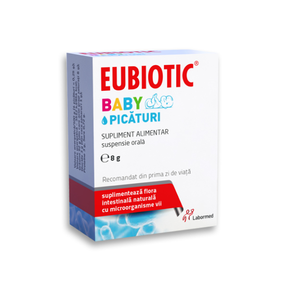 Digestie - EUBIOTIC BABY PICATURI ORALE 8G, farmacieieftina.ro