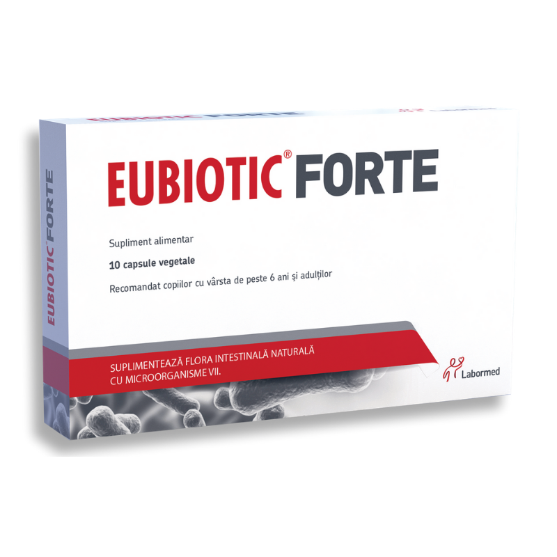 Probiotice si prebiotice - Eubiotic Forte, 10 Capsule, farmacieieftina.ro