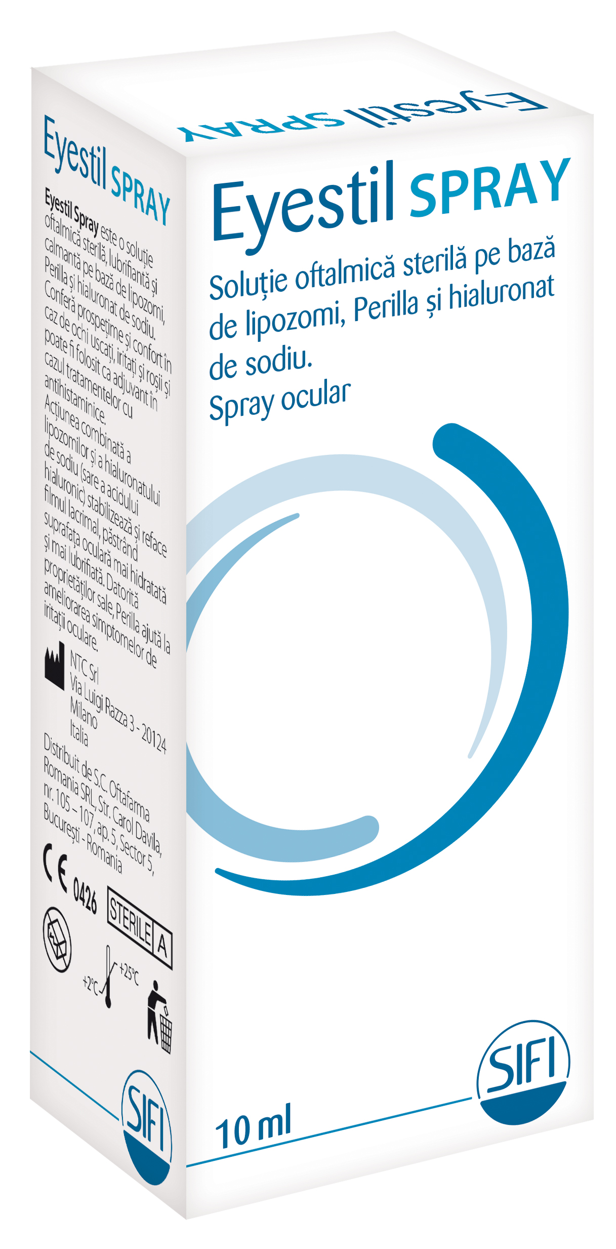 Ochi uscat - Spray Ocular Eyestil, 10 ml, sifi, farmacieieftina.ro