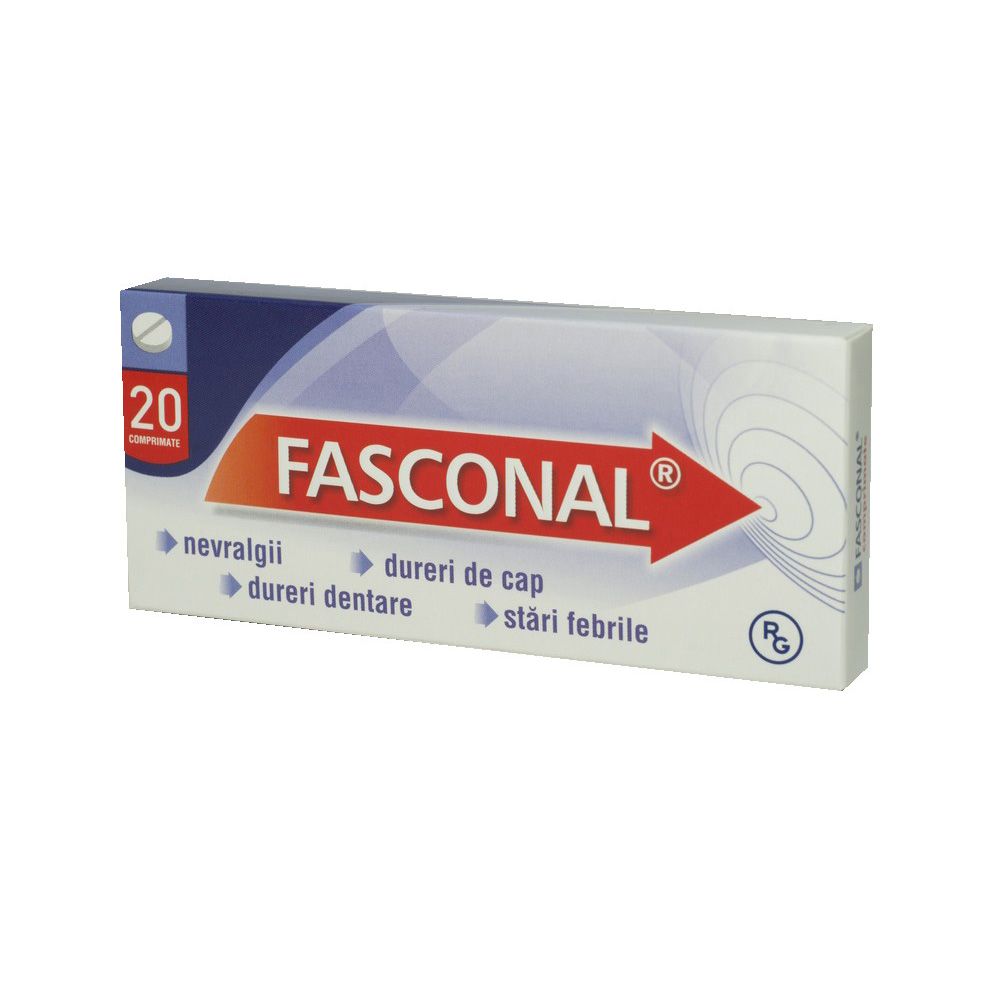 Durere, Nevralgie - Fasconal ,20 Comprimate, farmacieieftina.ro