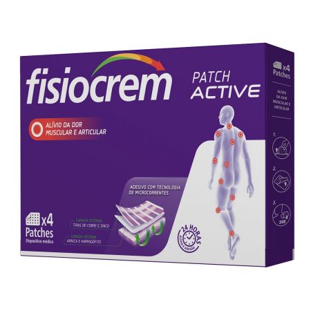 Fisiocream Parche Active, 4 Plasturi