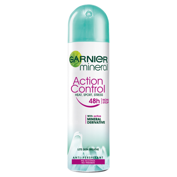 Antiperspirante si deodorante - Garnier Deo Feminin Spray Action Control, farmacieieftina.ro