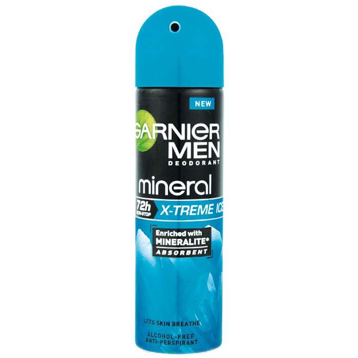 Antiperspirante si deodorante - Garnier Deo Men Spray X-Trem Ice 150 ml, farmacieieftina.ro