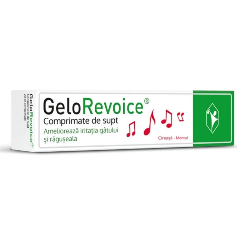 GeloRevoice Cirese si Mentol, 20 comprimate