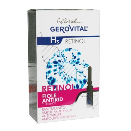 GEROVITAL PLANT 2910 GH3 FIOLE ANTIRID CU RETINOL 10 X 2 ML