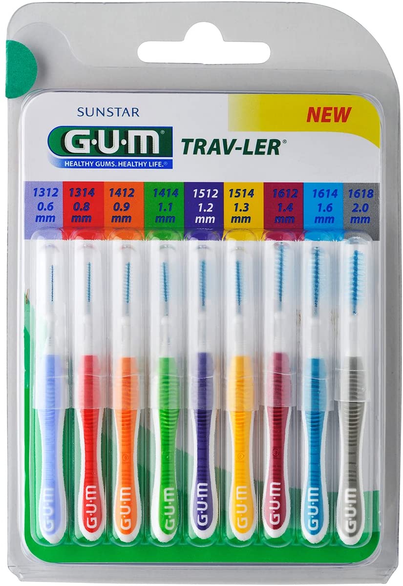 Gum1699 perii interdentare gum trav-ler sortiment 9 buc