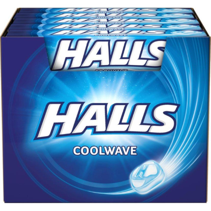 Halls Coolwave Bomboane cu Eucalipt