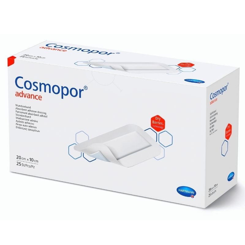 PLASTURE AUTOADEZIV COSMOPOR ADVANCE 20CMX10CM *25BUC HARTMANN