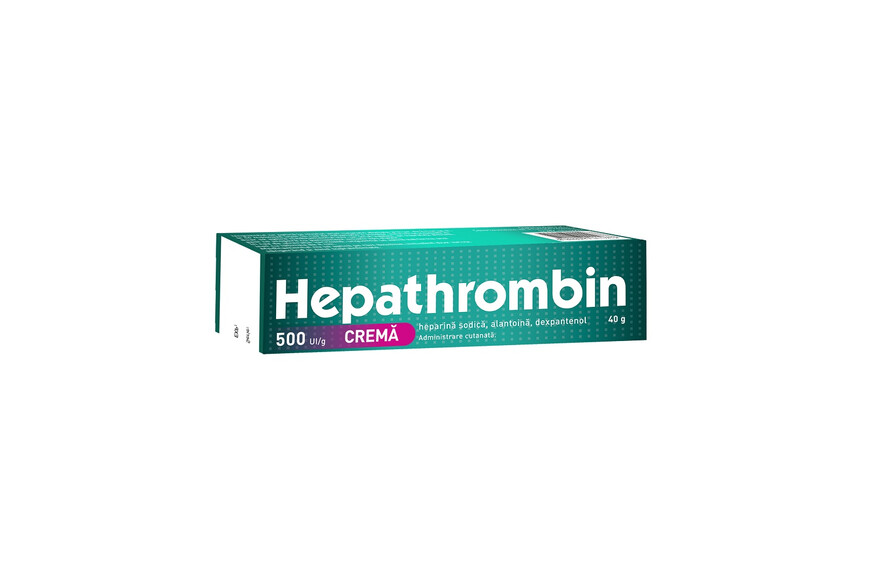 Afectiuni ale circulatiei - Hepathrombin Crema, 500Ui/G, 40 G, Hemofarm, farmacieieftina.ro