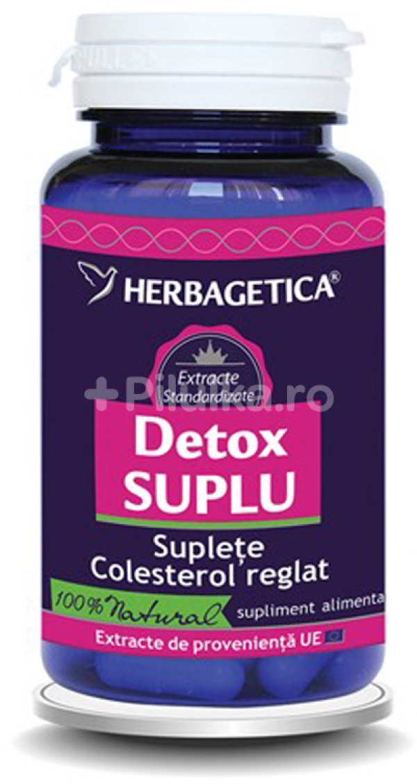 Dieta - Herbagetica detox suplu ,120 capsule, farmacieieftina.ro