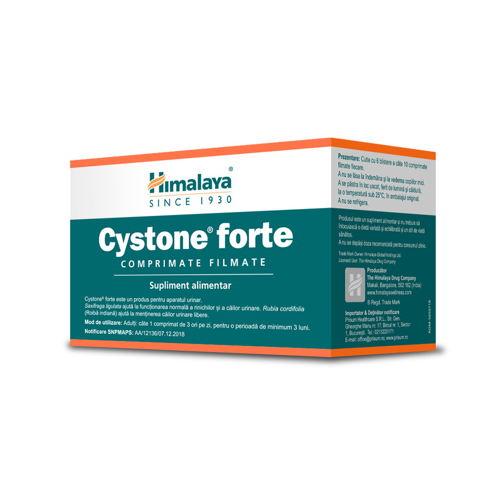 Afectiuni renale si urologice - Himalaya Cystone Forte, 60 Comprimate, farmacieieftina.ro