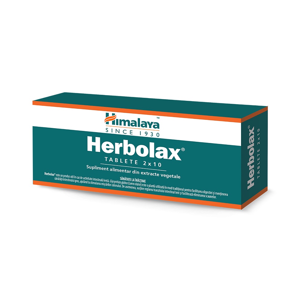 Constipatie - Herbolax, 20 Tablete, Himalaya, farmacieieftina.ro