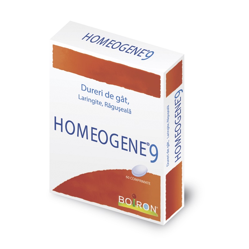Durere, Nevralgie - Homeogene 9, 60 Comprimate, Boiron, farmacieieftina.ro