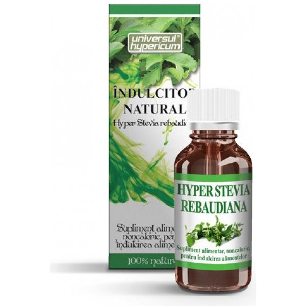 Oboseala si stres - Hyper Stevia Rebaudiana, 50 ml, Hypericum, farmacieieftina.ro