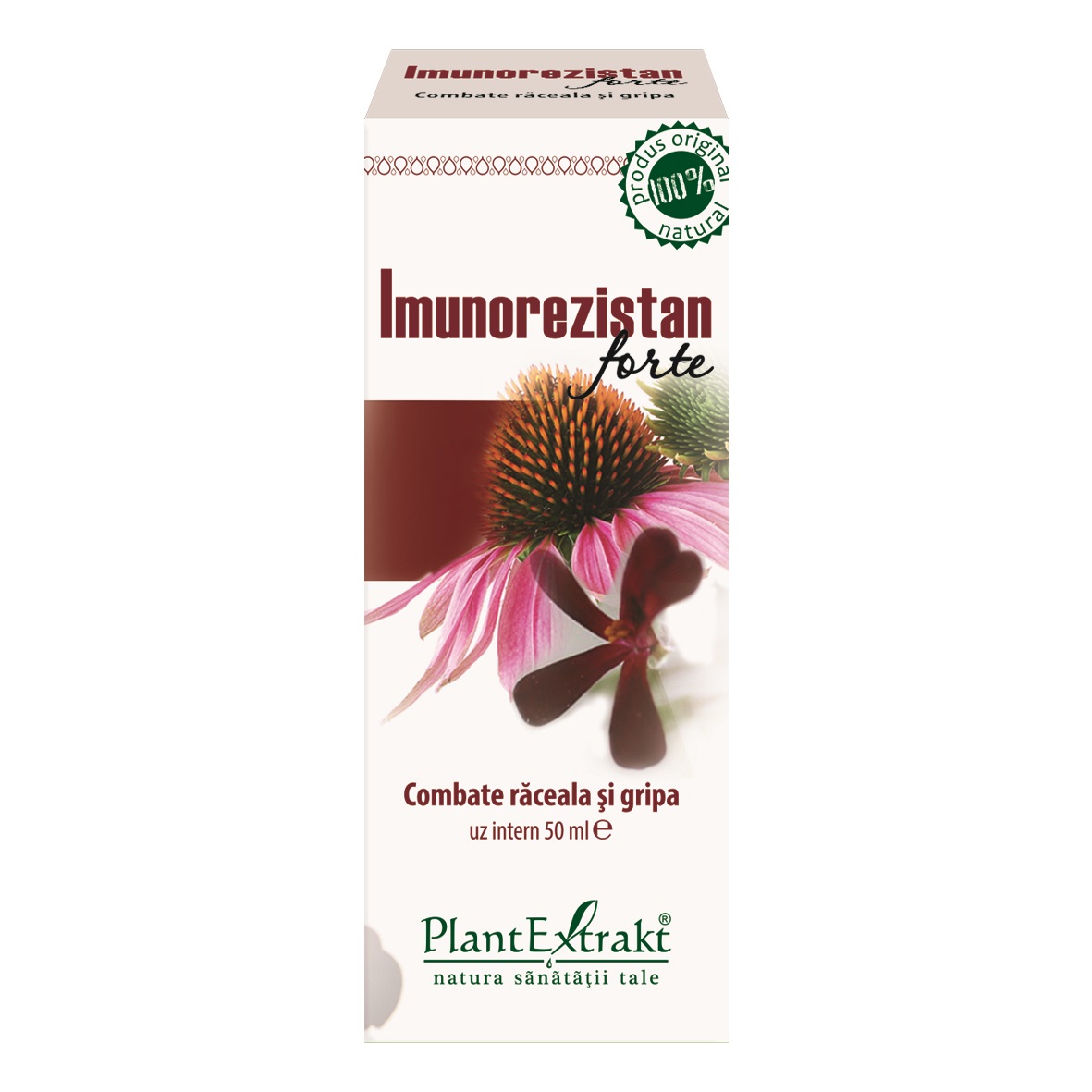 Imunitate scazuta - Imunorezistan Raceala si Gripa Forte, 50 ml, Plant Extrakt, farmacieieftina.ro