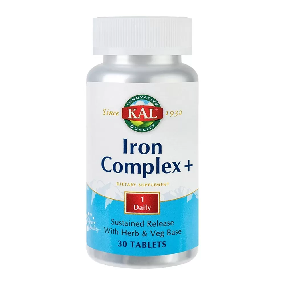 Antioxidante si detoxifiante - Iron Complex, 30 tablete, Secom, farmacieieftina.ro