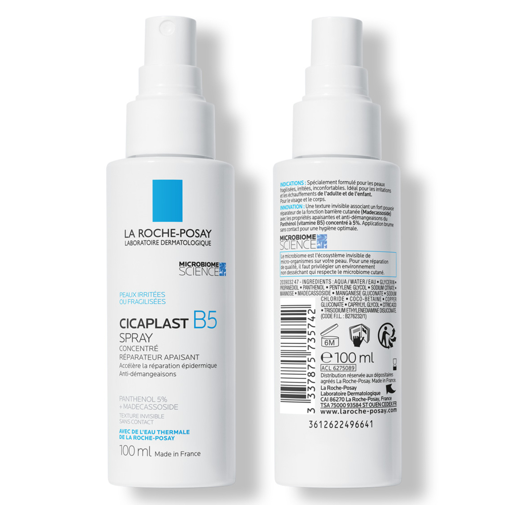 Arsuri, rani si cicatrici - La Roche Posay Cicaplast B5 Spray Concentrat Reparator Calmant 100 ml,  287601, farmacieieftina.ro