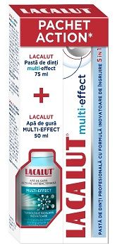 Ingrijire orala - Lacalut multi-effect pasta dinti x 75 ml + apa de gura multi effect 50 ml, farmacieieftina.ro