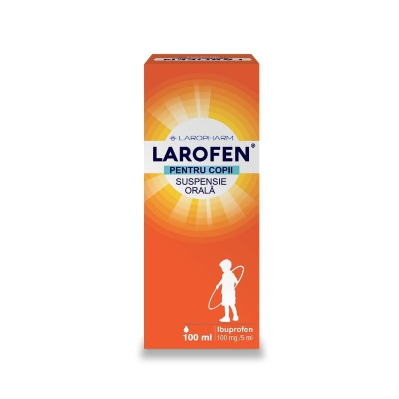 Larofen Pentru Copii 100 Mg/5ml, 100 Ml Suspensie Orala