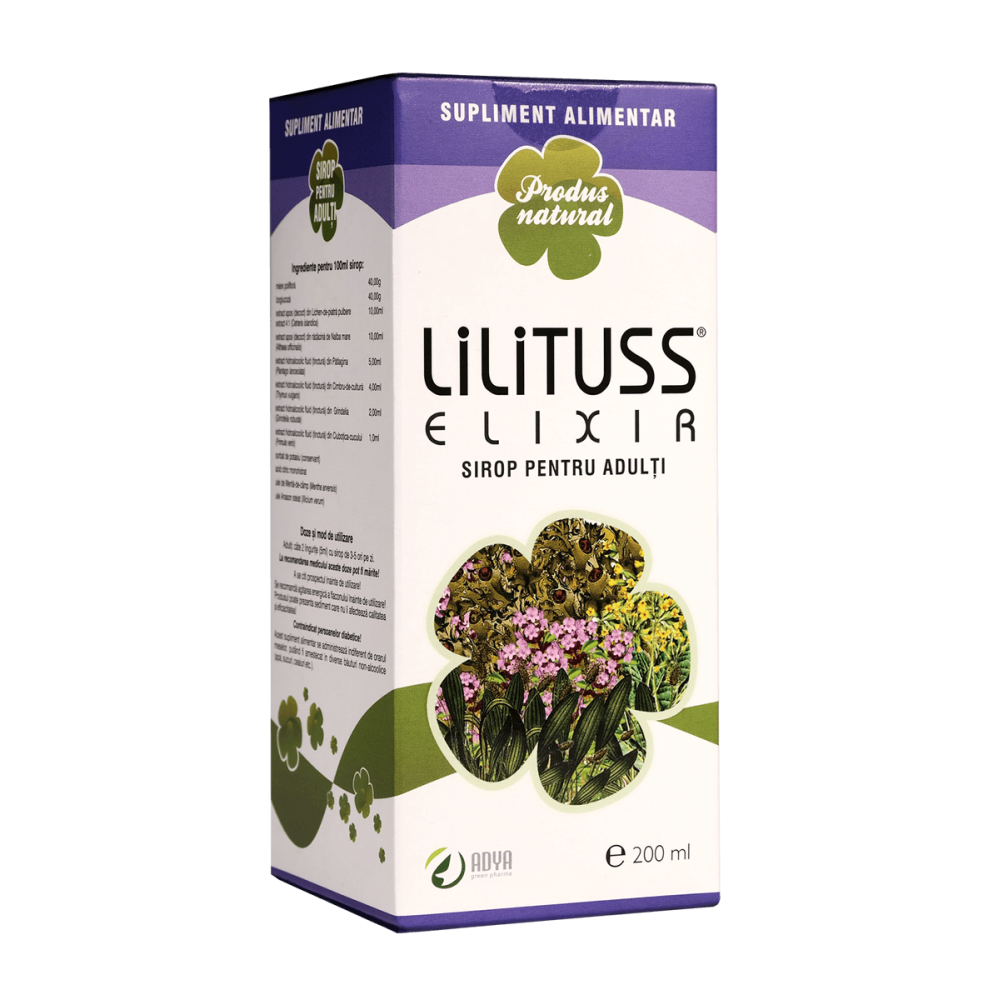 Tuse - Lilituss Elixir sirop Adulti 200ml, farmacieieftina.ro